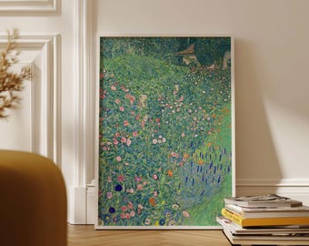 Gustav Klimt print, Italian Garden Landscape (Italienische Gartenlandschaft),  Ship from UK/US/Europe/Australia, framed or unframed