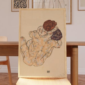 Egon Schiele Druck , Liebende (1917) Schiff aus UK/US/Europa/Australien