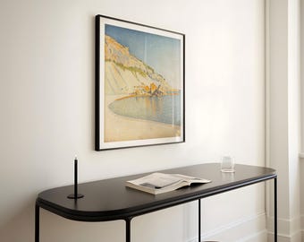 Paul Signac print, Cassis, Cap Lombard, Opus, Square print, Ship from UK/US/Europe/Australia, Framed or unframed