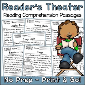 Readers Theatre Reading Comprehension Passages and Questions Back to School | Science Printable Worksheets