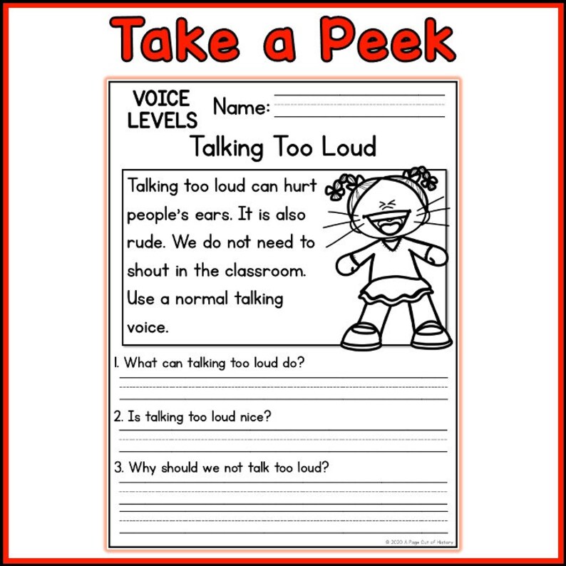 Voice Levels Reading Comprehension Passages And Questions Back To