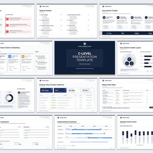 Plantilla de presentación para ejecutivos de nivel C