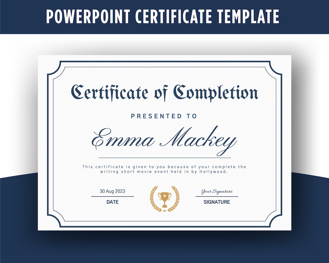 Editable Certificate Template-13, Powerpoint, Certificate of ...