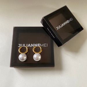 18k Gold Plated Pearl Earrings, Vintage Style, Classic is Never old fashioned