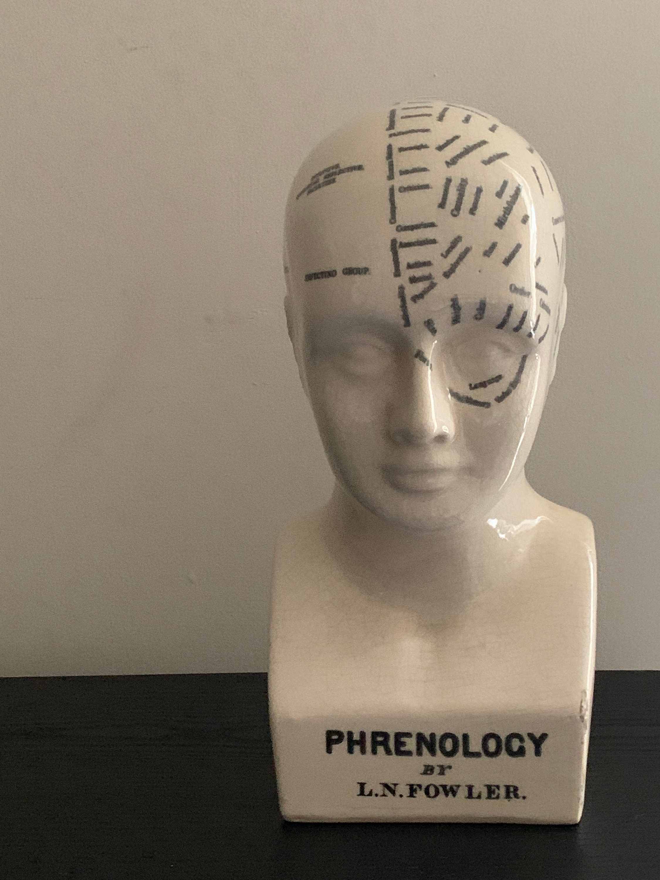 Vintage Collectable Phrenology Head LN Fowler - Etsy