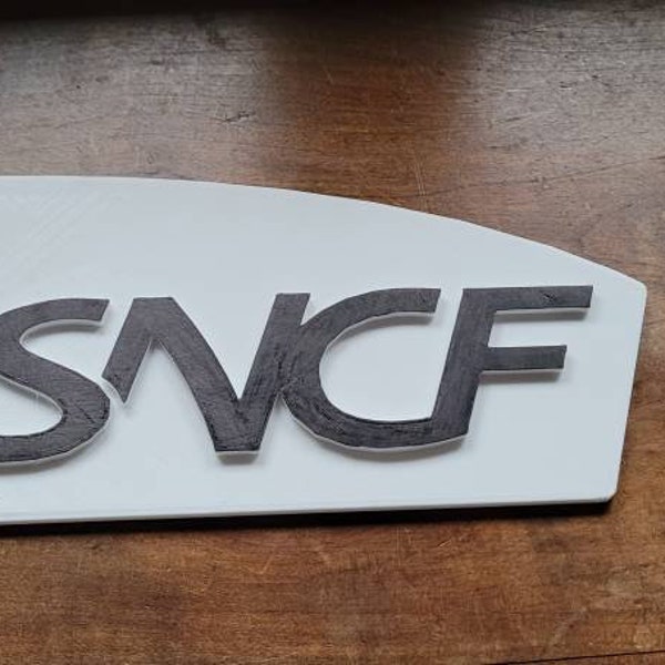 Plaque train locomotive SNCF style 2005 3D