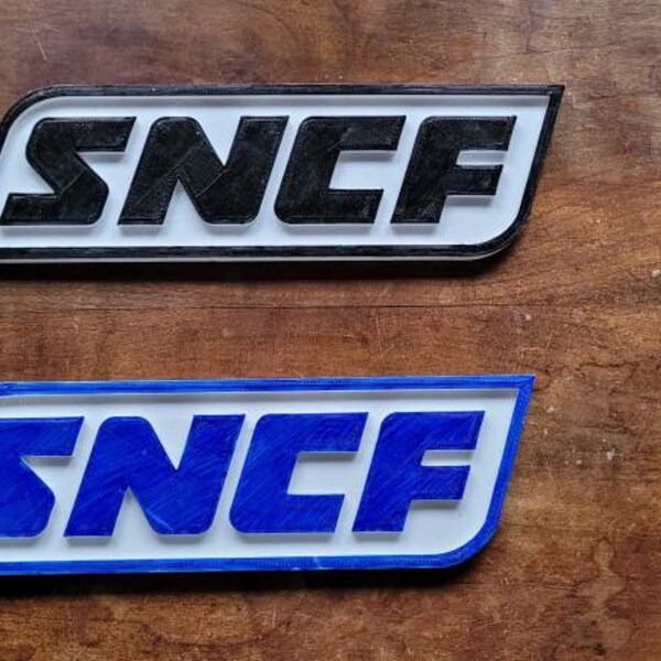 Plaque train locomotive SNCF style 1967 3D