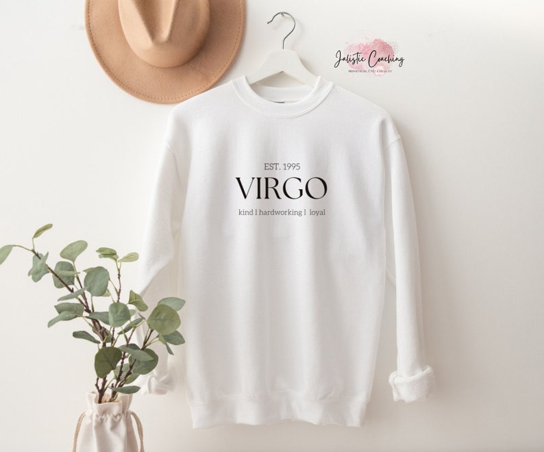 Virgo Zodiac Sweater Zodiac Sign Sweater Leo Virgo Libra Etsy