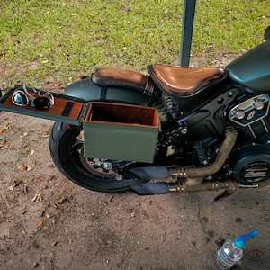 Ammo Can Saddle Bag For Indian Scout Bobber