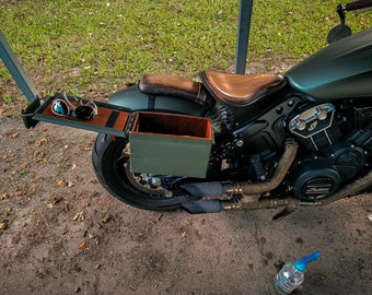 Ammo Can Saddle Bag For Indian Scout Bobber