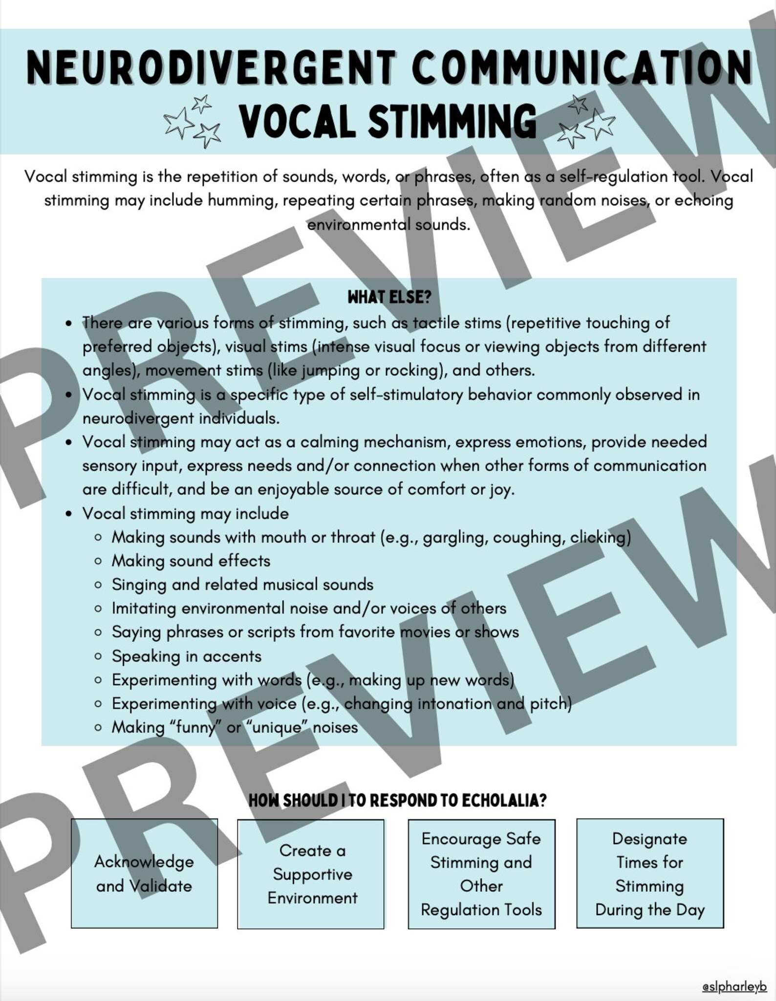 Neurodiverse Communication | Speech Patterns Handouts | Neuroaffirming ...