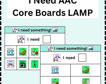 Ich brauche Selbstvertretungs-Core-Board AAC-Nonverbal-begrenzte verbale LAMPE-WFL