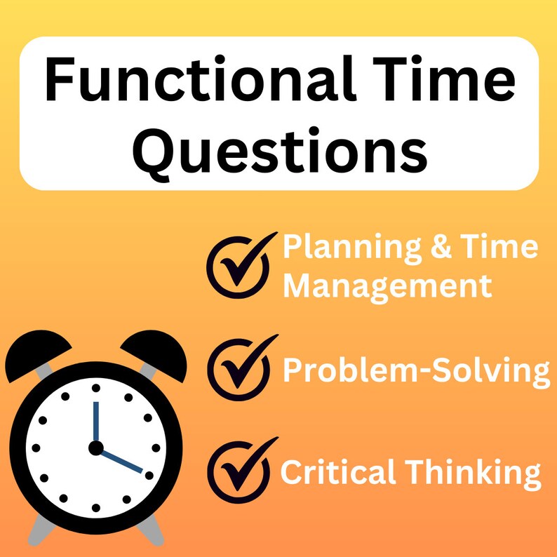 Executive Functioning: Functional Time Management Problem-solving Task ...