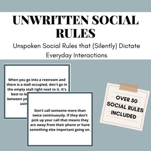 Regras Sociais Não Escritas - Pensamento Crítico - TEA, Neurodivergente, Cartões de Tarefas