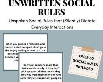 Ungeschriebene soziale Regeln - Kritisches Denken - ASD, Neurodivergent, Aufgabenkarten