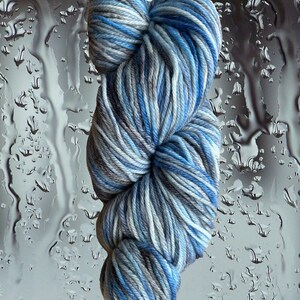 hand dyed yarn | rainy day | worsted weight | merino wool | superwash