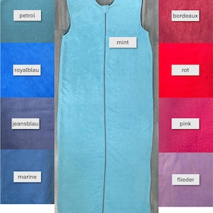 Fleece sleeping bag | sleeveless | multiple colors | also suitable for people with disabilities