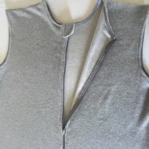 Gigoteuse d'allaitement en coton à tissage polaire | gris | uni