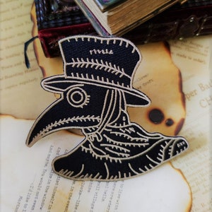 Mystical Plague Doctor Patch – Gothic Steampunk Patch | Dark Art | alternative