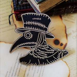 DIY Patch "Plague Doctor" to sew on or iron on | Dark Art and Gothic