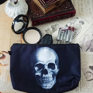Kosmetiktasche | Kulturtasche | Skull |Totenkopf | Gothic | Witchy | Alternative
