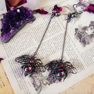 Rainbow Fly Earrings | Gothic | Alternative