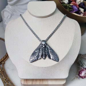 Necklace skull moth | Gothic | Witchy