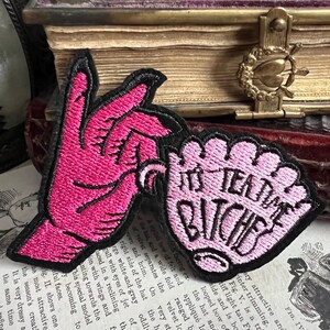 It's Teatime Bitches'' Patch | Aufnäher | Iron On | DIY | Wicca | Gothic | Alternative