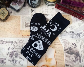 Ouija Spirit Board Gothic Overknee Socks | Gothic | Witchy | alternative