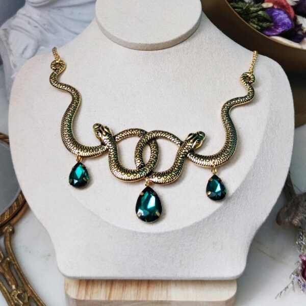 Necklace Snake Gold| Alternative | Medusa