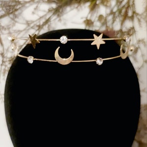 Haareif Crescent Moon & Star| wiccan