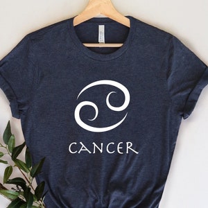 Cancer Zodiac Shirt: Bella-Canvas Cotton Blend Tee