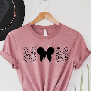 Disney Leopard Mom Shirt, Disney trip shirt, Disney Mother's Day shirt, Gift for Mom, Best Mom T-Shirt, Mickey mom shirt, Mama Shirt.