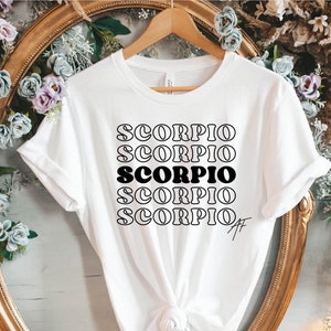 Scorpio Zodiac T-Shirt: Birthday Gift, Cotton Blend