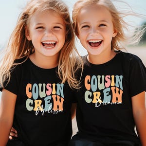 Personalized Cousin Crew Cotton T-Shirt: Matching Family Trip Shirts