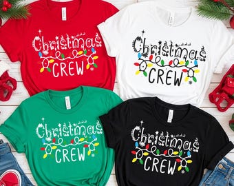 Christmas Crew Shirt, Matching Family Christmas tees, Christmas Party T-shirt, Christmas shirt