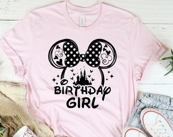 Minnie Birthday Shirt, Birthday Girl Shirt, Disney Birthday Shirt, Disney World Shirt, Disneyland Shirt, Disneyland Birthday