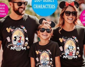 Disney Family shirts, Disney Trip 2026 Custom Shirts, Disney Shirts, Disneyland Shirt,Disney Vacation Shirts,All Characters,Disneyworld tees