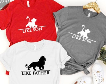Lion King Father and Son Matching Shirts, Father's Day Gift