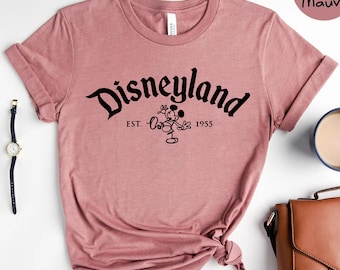 Vintage Disneyland 1955 T-Shirt, Disney Family Trip Tee, Disneyland Group shirt, Mickey shirts