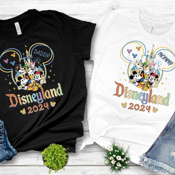 Disney 2024 Shirts, Disneyland Shirts, Disney Vacation T-shirt, Disney Couple Shirt, Disney Clothes, Disney Family Sweat, Disney Land 2024