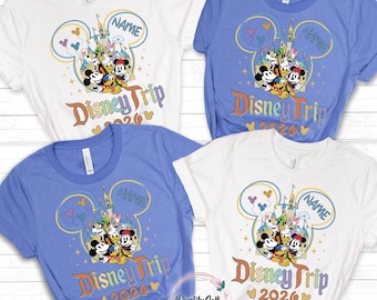 Disney 2026 Shirts, Disneyworld Shirts, Disney Vacation T-shirt, Disney Couple Shirt, Disney Clothes, Disney Trip Shirts, Disney Trip 2026