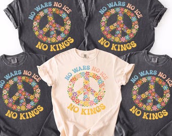 No kings tshirt, Comfort Colors No war No Ice No Kings Shirt, serve no kings shirt,no kings in america shirt, Protest shirt