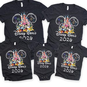 Custom Disneyworld 2026 Family Trip Shirt, Matching Vacation Tee image 1