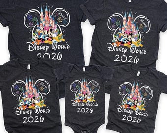 Custom Disneyworld 2026 Family Trip Shirt, Matching Vacation Tee