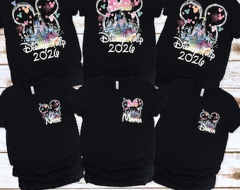 Custom Disney Trip 2026 shirt, Family vacation 2026 Shirts, Disney world 2026 Shirt,Disneyland Shirts,Disney Couple Shirts,Disney girls trip