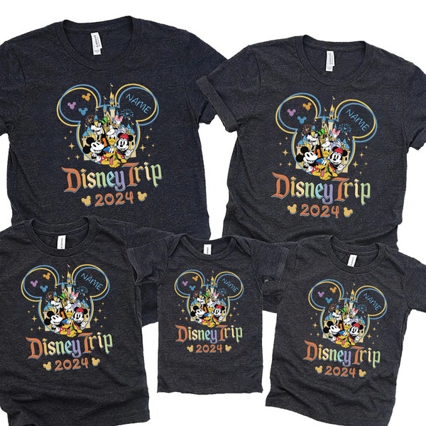 Disney 2024 Shirts, Disneyworld Shirts, Disney Vacation T-shirt, Disney Couple Shirt, Disney Clothes, Disney Family Sweat, Disney Trip 2024