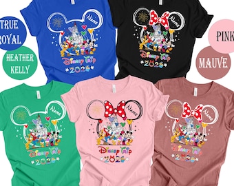 Personalized Disney Trip 2026 Shirt, Custom Family Vacation Tee