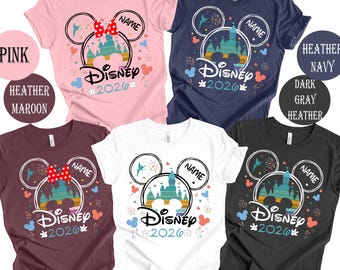 Chemises famille Disney, chemises Disney, chemises assorties Disney 2026, chemise voyage Disney, chemise Disney World, vacances Disney, chemise personnalisée Disney