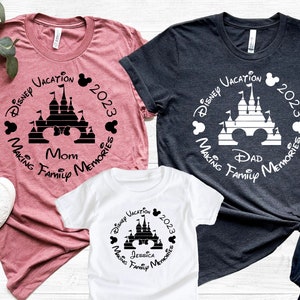 Custom 2023 Disney Family Vacation Shirt, Family 2023 Trip Shirt, Personalized Family Vacation Outfit, Family Vacation Shirt, Disney Shirt